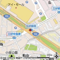 三好前田周辺の地図
