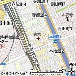 高末株式会社　名古屋流通加工センター周辺の地図
