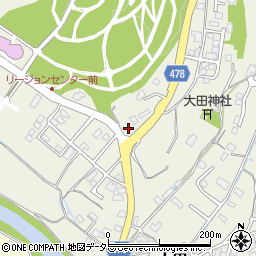 岡山県津山市大田822-1周辺の地図