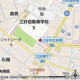 愛知県みよし市三好町木之本12周辺の地図