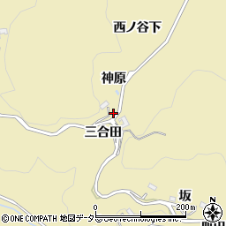 愛知県豊田市上佐切町周辺の地図
