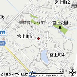 愛知県豊田市宮上町周辺の地図