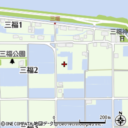 愛知県海部郡飛島村三福周辺の地図