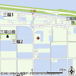 愛知県飛島村（海部郡）三福周辺の地図