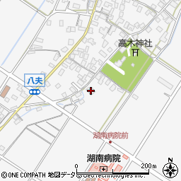 滋賀県野洲市八夫1427-5周辺の地図