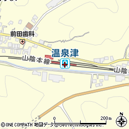 温泉津駅周辺の地図