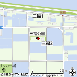 三福公園周辺の地図
