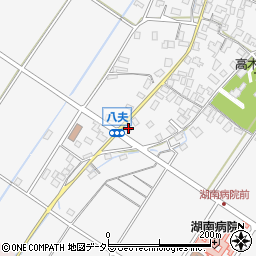 滋賀県野洲市八夫1347-1周辺の地図