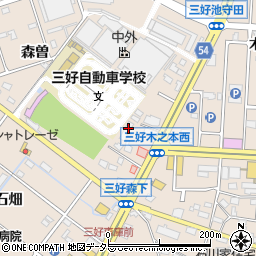 愛知県みよし市三好町木之本11周辺の地図
