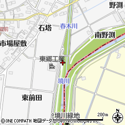愛知県東郷町（愛知郡）春木（天白）周辺の地図