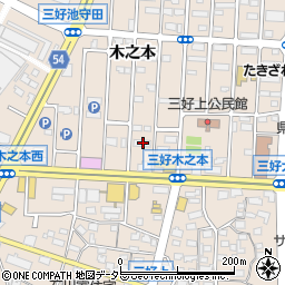 愛知県みよし市三好町木之本85周辺の地図