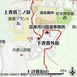 静岡県沼津市下香貫外原3245周辺の地図