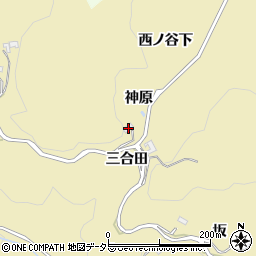 愛知県豊田市上佐切町神原周辺の地図