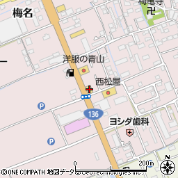 マクドナルド函南店周辺の地図