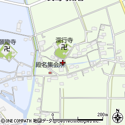 三重県桑名市長島町殿名719周辺の地図