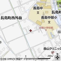 長島社員寮周辺の地図