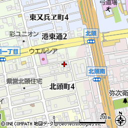 愛知県名古屋市南区北頭町4丁目15周辺の地図