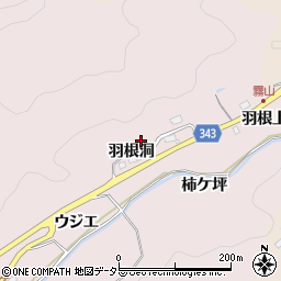 愛知県豊田市幸海町（羽根洞）周辺の地図
