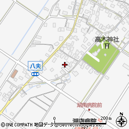 滋賀県野洲市八夫1418-1周辺の地図