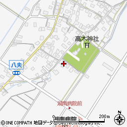 滋賀県野洲市八夫1439周辺の地図
