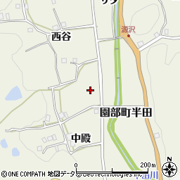 京都府南丹市園部町半田周辺の地図