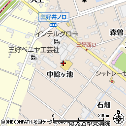 愛知県みよし市三好町中鯰ヶ池周辺の地図