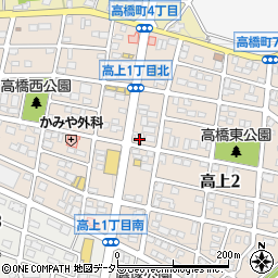 愛知県豊田市高上周辺の地図