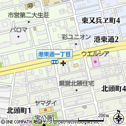 Ｌａｐｉｔ港東通店周辺の地図