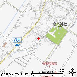 滋賀県野洲市八夫1416-6周辺の地図