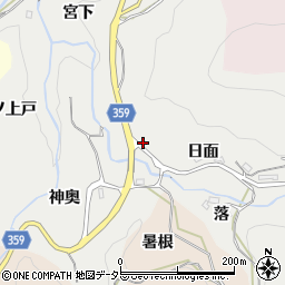 愛知県豊田市栃本町宮下周辺の地図