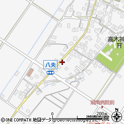 滋賀県野洲市八夫1350周辺の地図