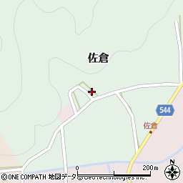 兵庫県丹波篠山市佐倉222周辺の地図