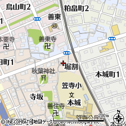 愛知県名古屋市南区本星崎町（堀割）周辺の地図