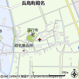 三重県桑名市長島町殿名757-1周辺の地図