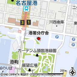 港警察署分庁舎周辺の地図