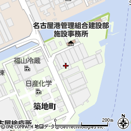 愛知県名古屋市港区築地町周辺の地図