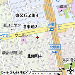 愛知県名古屋市南区北頭町4丁目11周辺の地図