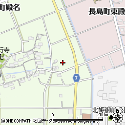 三重県桑名市長島町殿名834周辺の地図