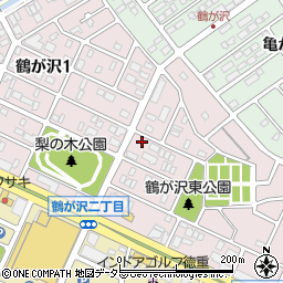 愛知県名古屋市緑区鶴が沢周辺の地図