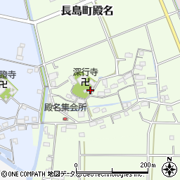 三重県桑名市長島町殿名735-1周辺の地図