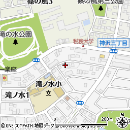 名鉄協商滝ノ水小学校東駐車場周辺の地図