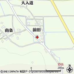 京都府南丹市八木町野条前田周辺の地図