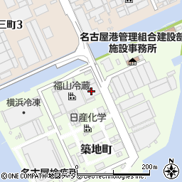 愛知県名古屋市港区築地町7-5周辺の地図