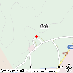 兵庫県丹波篠山市佐倉231周辺の地図