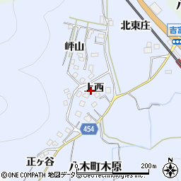 京都府南丹市八木町木原（上西）周辺の地図