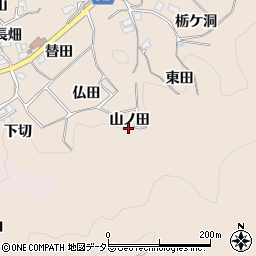 愛知県豊田市霧山町山ノ田周辺の地図