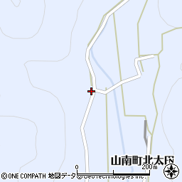 兵庫県丹波市山南町北太田91-1周辺の地図