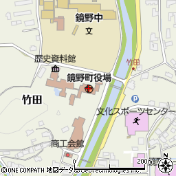 岡山県苫田郡鏡野町周辺の地図