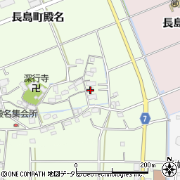 三重県桑名市長島町殿名802周辺の地図