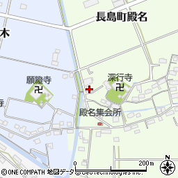 三重県桑名市長島町殿名694周辺の地図